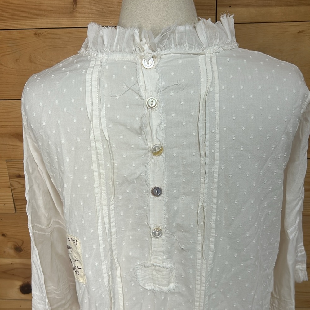 Magnolia Pearl vintage textile cotton granny nightgown cottagecore dress XL - Picture 9 of 16